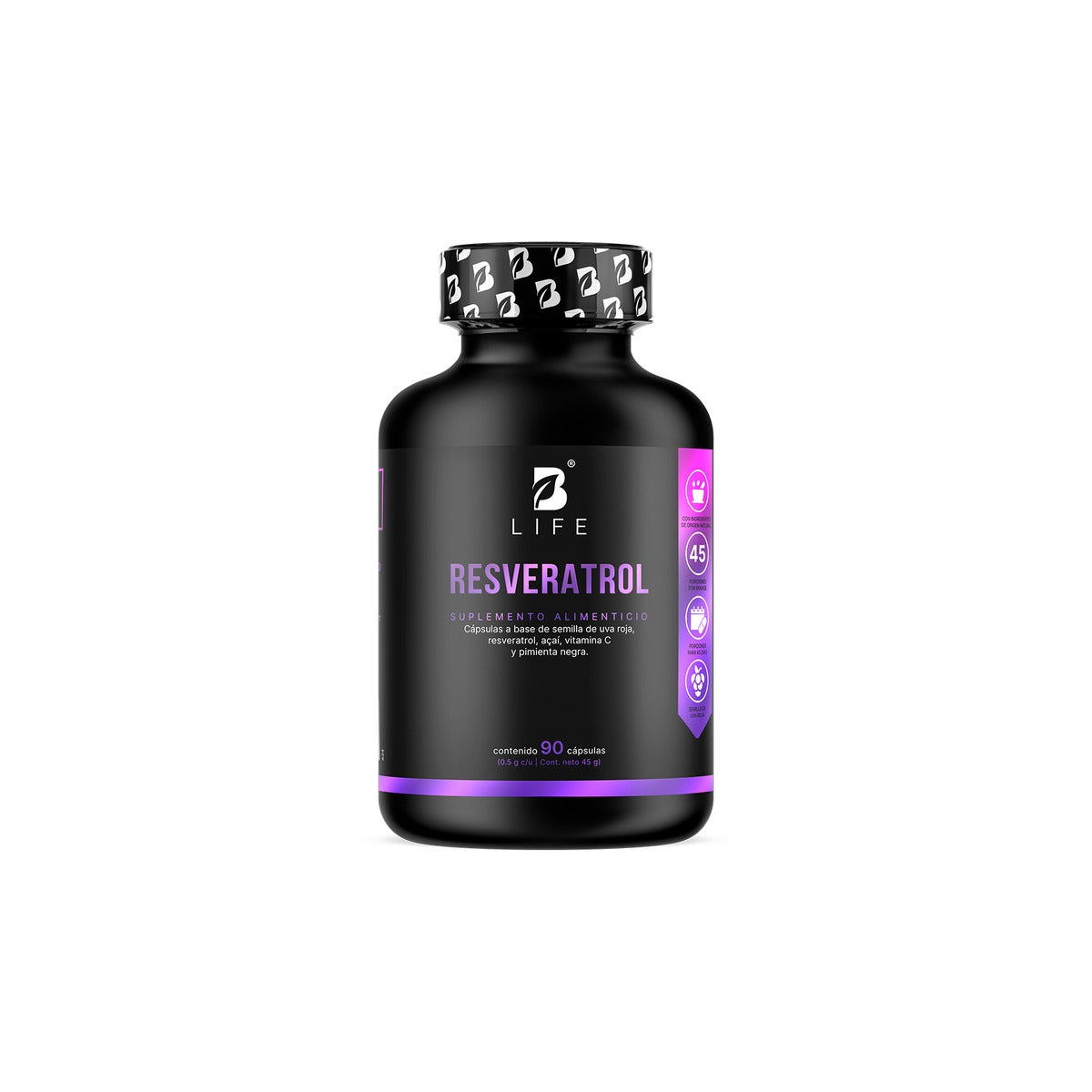 B-LIFE RESVERATROL SUPLEMENTO 90 CAPS