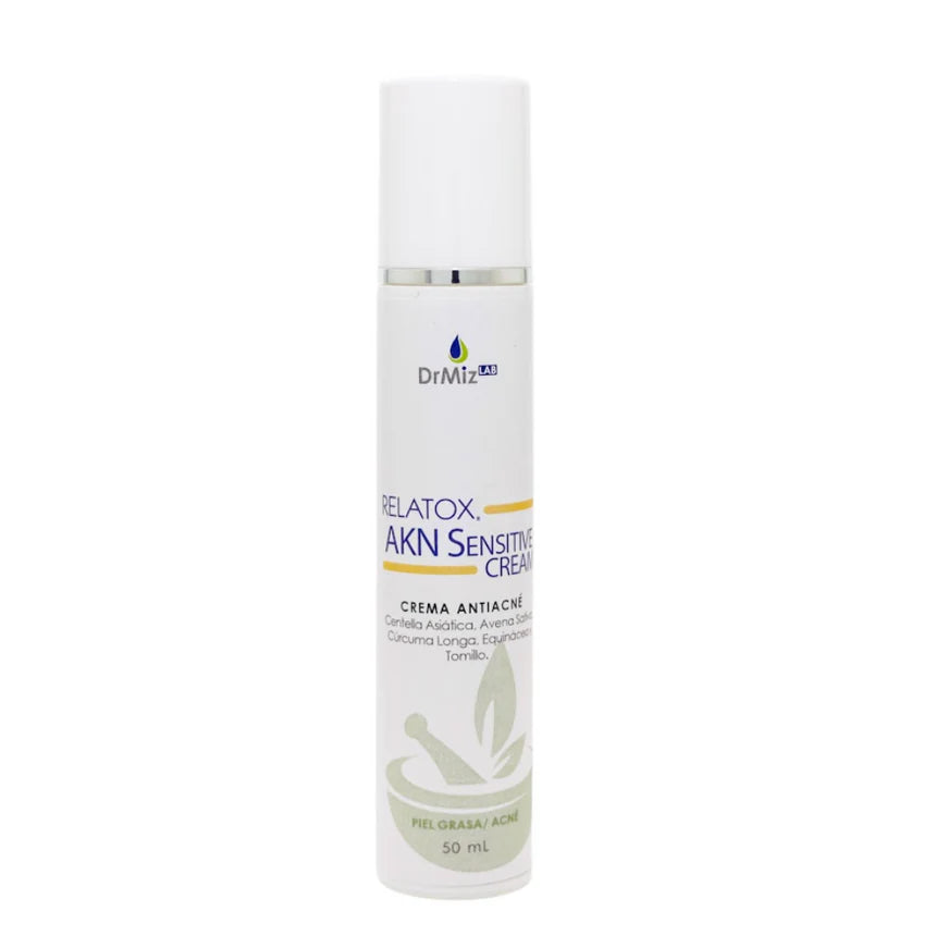 RELATOX AKN SENSITIVE CREAM 50 GR (Centella Asiatica, Avena Sativa, Curcuma Longa, Equinacea y Tamillo)