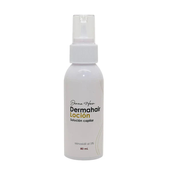 DERMA HAIR SOLUCION (Minoxidil 5% Tretino-.25% Vit. E) 80 ml.