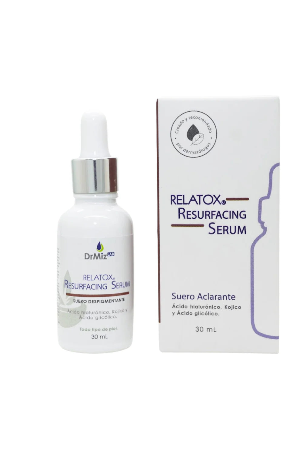 RELATOX RESURFACING SERUM (ac.hialuronico,ac.kojico,ac.glicolico) 30ml