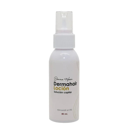 DERMA HAIR SOLUCION  (Minoxidil 5% Tretino-.25% Vit. E) 80 ml.